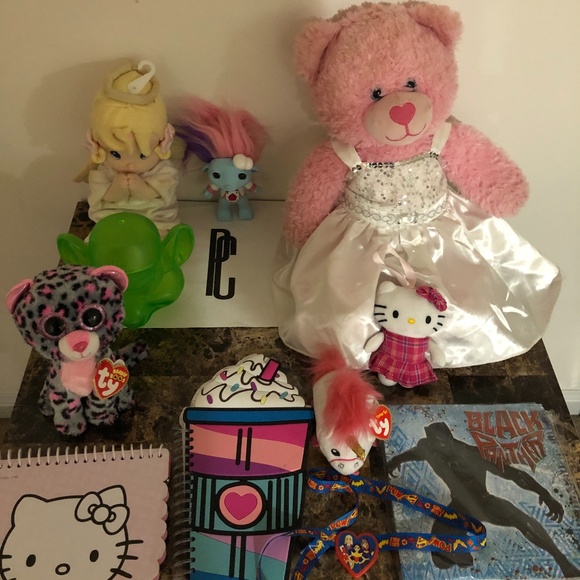 Build-A-Bear Other - Build-A-Bear + Ty Stuffed Animals + Trolls Doll + Hello Kitty Toys Bundle